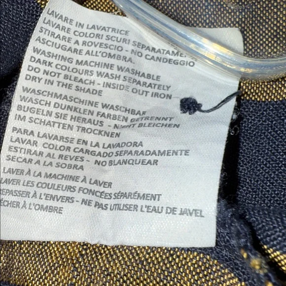 Lea Bottega di Brunelli Medium men unisex long sleeve Linen shirt handmade Italy - Picture 7 of 10